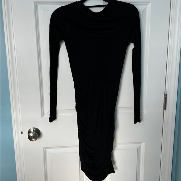 NWT Rag & Bone Holly Drape Mini Dress Black | Rag & Bone Black Dress | LBD - Picture 14 of 15